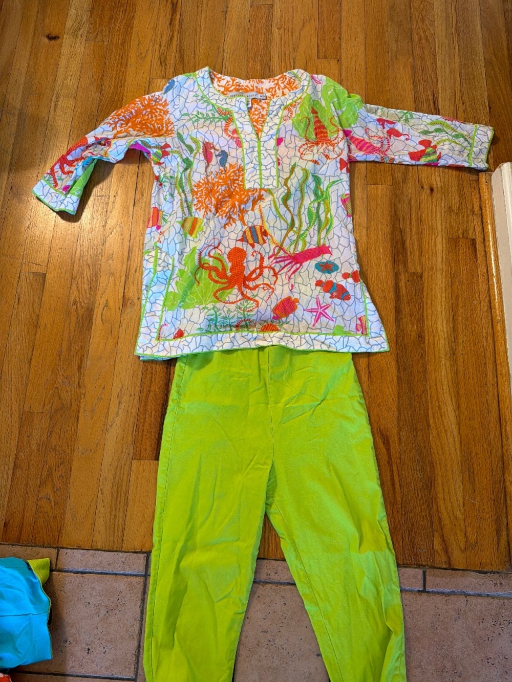 Gretchen Scott tunic top and  pants